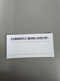 Currently Being Used By Sticker | Pack of 20