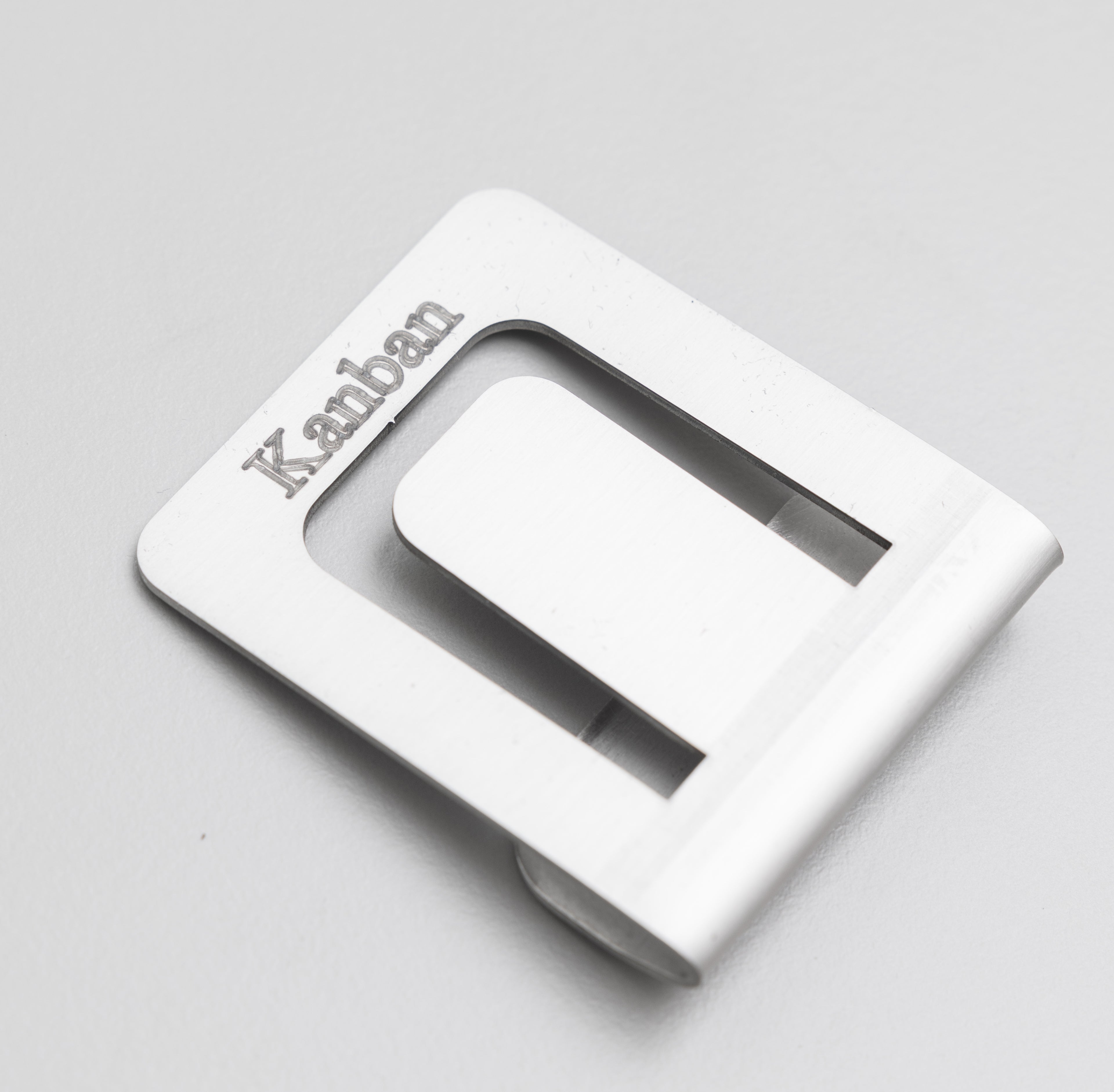 Kanban Card Holder – Clip-On Stainless Steel