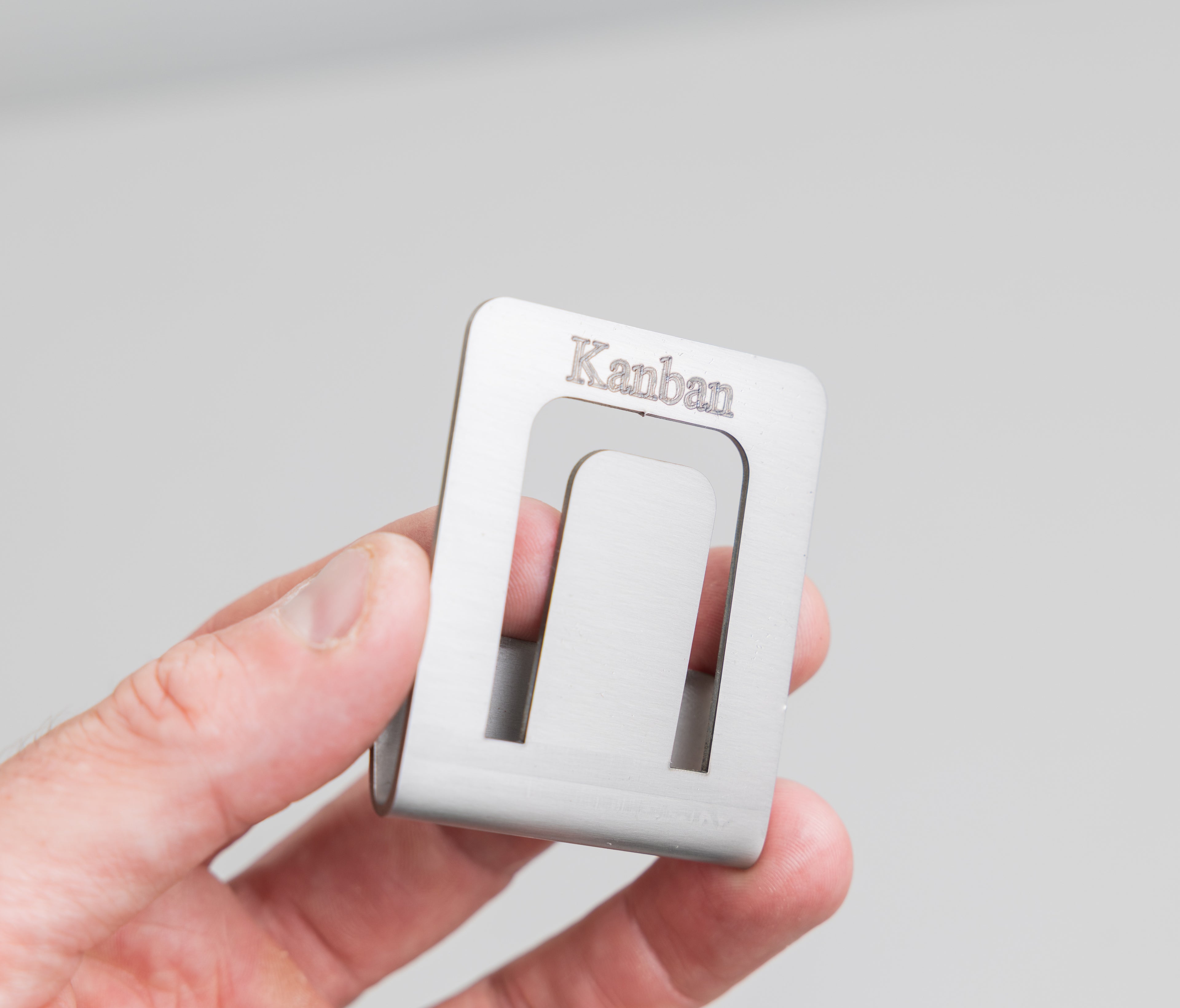 Kanban Card Holder – Clip-On Stainless Steel
