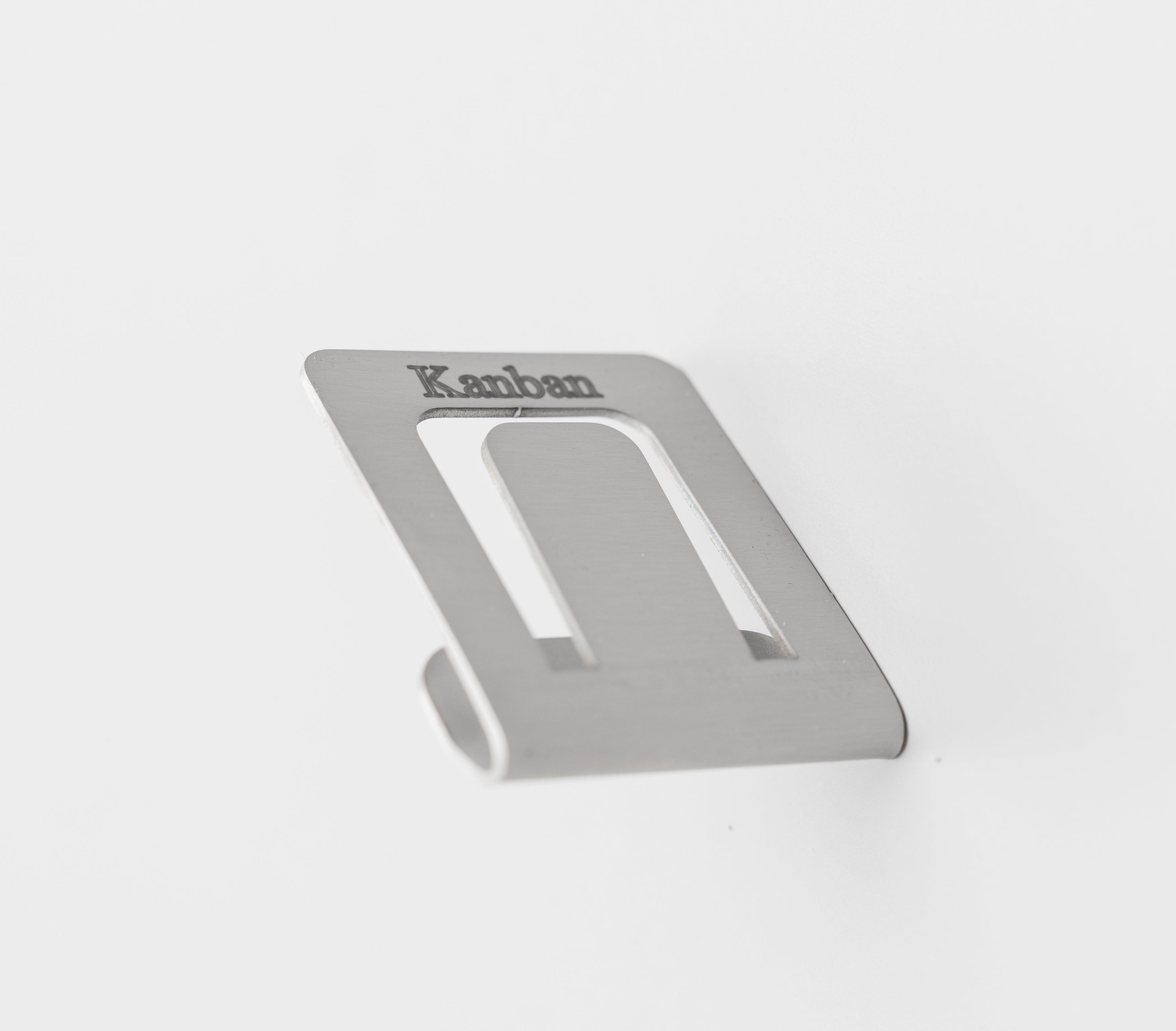 Kanban Card Holder – Clip-On Stainless Steel