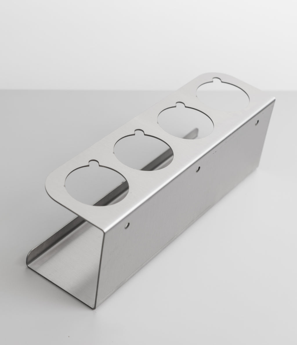 Aerosol Can Holder - 4-slot Stainless Steel