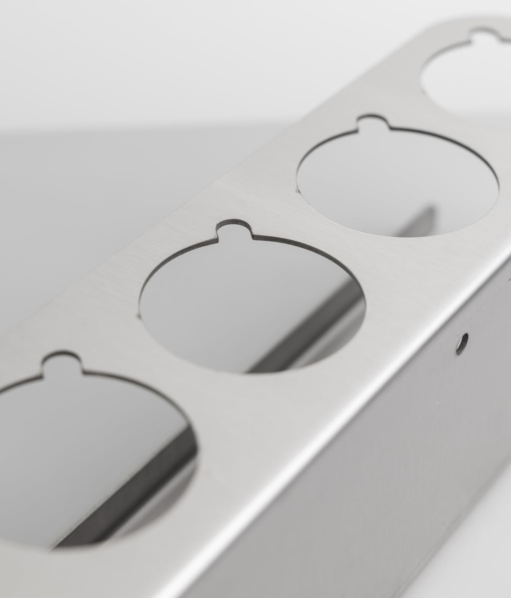 Aerosol Can Holder - 4-slot Stainless Steel