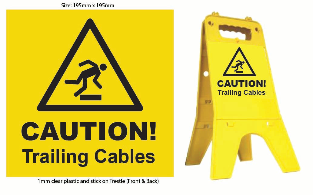 Caution Sign: Trailing Cables Warning Sign
