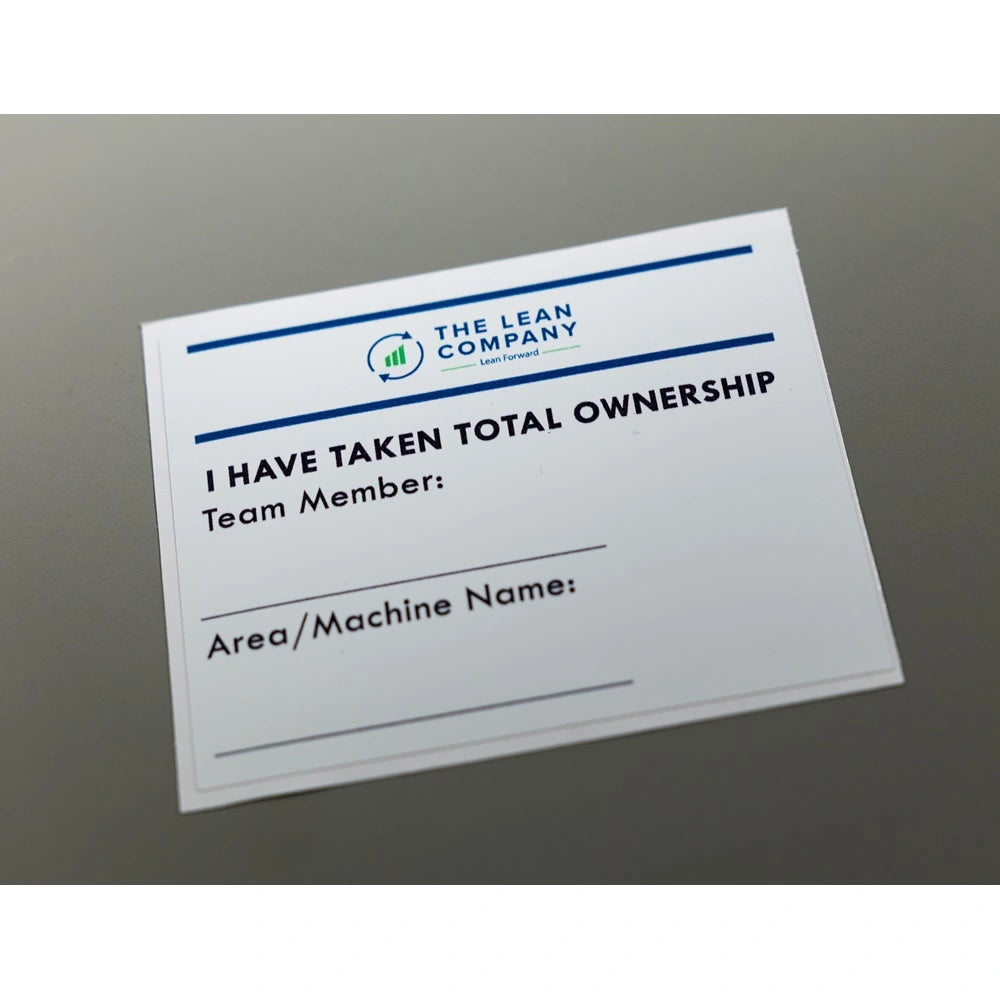 Total Ownership Stickers | Pack of 30 | 12.5cm x 10cm