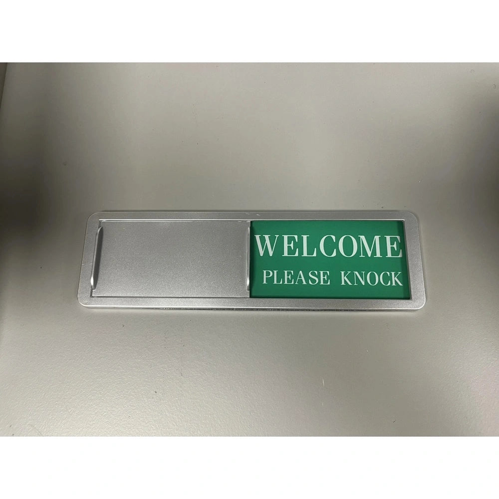 Do Not Disturb / Welcome Please Knock Sliding Door Sign | Office Sign