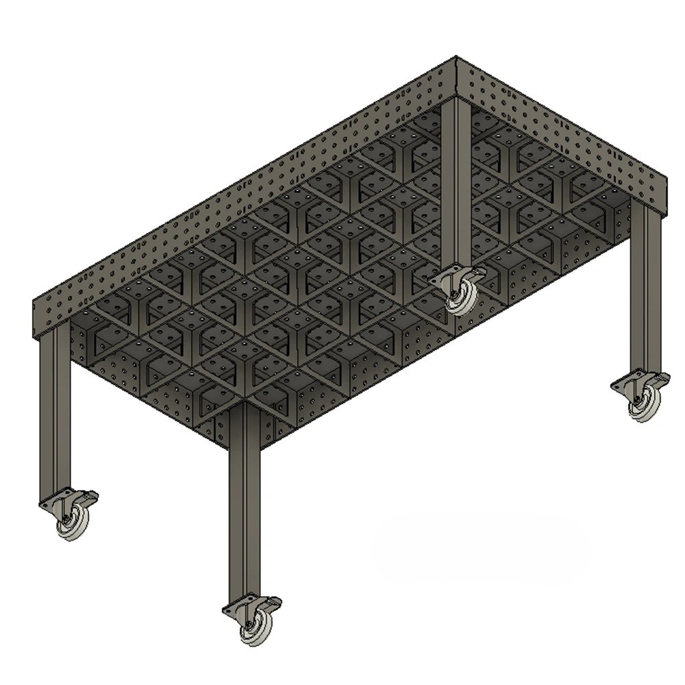ATC Multi-Connect Perforated Fixture Table | Laser and Welding | 2000 x 1000 x 1000mm | Built to Order