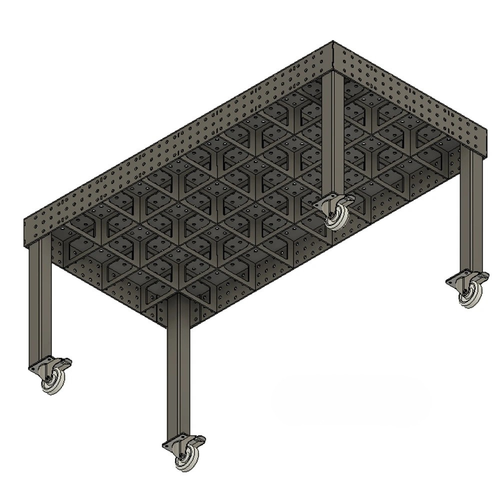 ATC Multi-Connect Perforated Fixture Table | Laser and Welding | 2000 x 1000 x 1000mm | Built to Order
