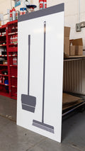 Cleaning Equipment Shadow Board | Handle and Brush | 1500 x 1000mm | 5S Visual Management